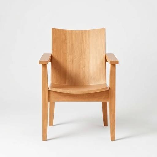 Elegant stol i heltre eik med naturlig finish.